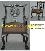 Half Silver and Wood Polish Chair